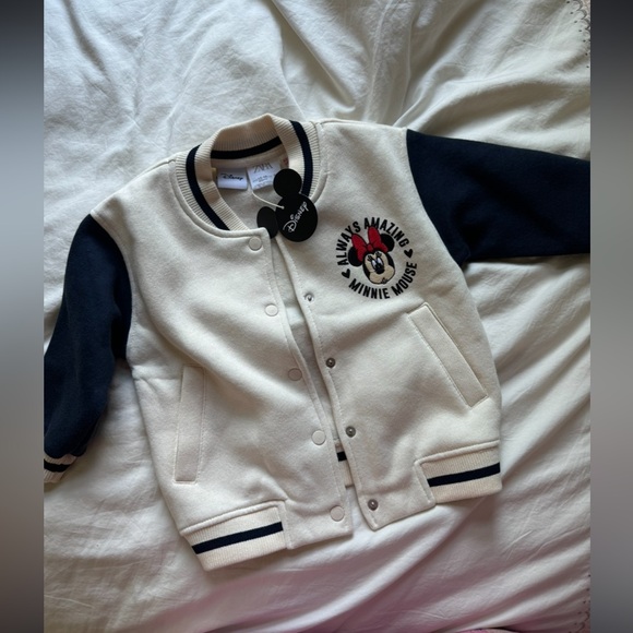 NWT New Zara Minnie Mouse Bomber Jacket 12-18 month - Picture 3 of 4